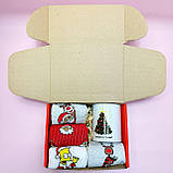 Новорічний чоловічий набір з керамічного кружки 330 мл та високих демісезонних шкарпеток 8 пар 40-45 р BAR, фото 8