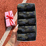 Креативний набір чоловічих шкарпеток 40-45 р на 5 пар довгих весна-осінь з камуфляжним принтом для хлопців Br BAR, фото 3