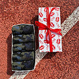 Класний бокс шкарпеток чоловічих 40-45 р на 5 пар довгі весна-осінь з камуфляжним принтом Br BAR, фото 7