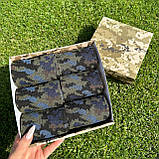 Подарунковий набір чоловічих шкарпеток 40-45 р на 6 пар довгі демісезонні з камуфляжним принтом в коробці Br BAR, фото 7