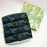 Подарунковий бокс шкарпеток чоловічих на 8 пар 40-45 р камуфляжні бавовняні практичні та зручні, щоденні Br BAR, фото 6