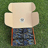 Подарунковий набір чоловічих шкарпеток 40-45 на 12 пар довгі бавовняні повсякденні з камуфляжним принтом Br BAR, фото 10