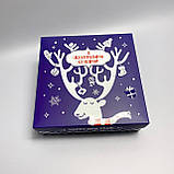 Новорічний набір жіночих якісних чорно-білих бавовняних шкарпеток 8 шт 36-41 з патріотичним принтом Br BAR, фото 3