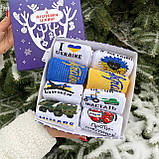 Новорічний подарунковий набір жіночих високих бавовняних шкарпеток 8 шт 36-41 на подарунок Br BAR, фото 2