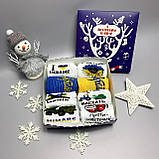 Новорічний подарунковий набір жіночих високих бавовняних шкарпеток 8 шт 36-41 на подарунок Br BAR, фото 4