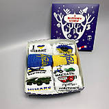 Новорічний подарунковий набір жіночих високих бавовняних шкарпеток 8 шт 36-41 на подарунок Br BAR, фото 5