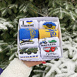 Новорічний подарунковий набір жіночих високих бавовняних шкарпеток 8 шт 36-41 на подарунок Br BAR, фото 7