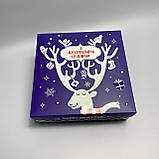 Новорічний подарунковий бокс жіночих високих чорно-білих бавовняних патріотичних шкарпеток 8 пар Br BAR, фото 4