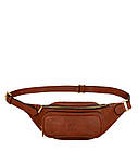 Жіноча шкіряна сумка-слінг Belly Bag — Independent People — коньячно-коричневий колір — Time Resistance, фото 5