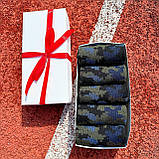 Крутий бокс шкарпеток чоловічих 40-45 р на 5 пар демісезонні високі з камуфляжним принтом стильні трикотажні Br BAR, фото 6