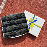 Подарунковий бокс чоловічих шкарпеток 40-45 на 12 пар довгі трикотажні демісезонні з камуфляжним принтом Br BAR, фото 5