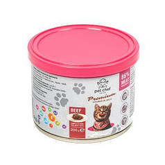 Вологий корм для котів Pet Chef з Яловичиною 200 г