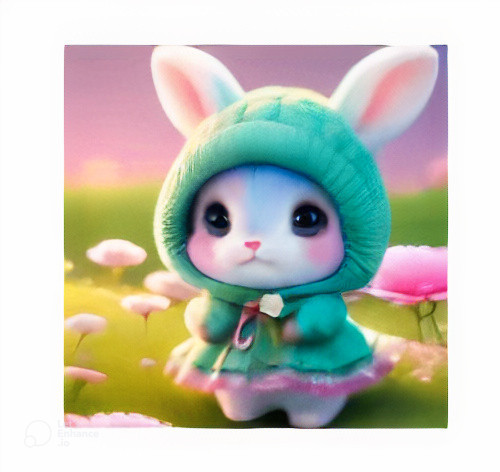 Набір для творчості алмазна мозаїка 5D "Два милі єноти", повний комплект, 20x20 см, фото 1