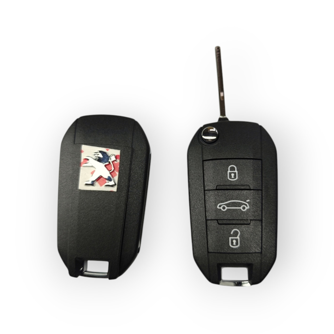 Корпус ключа Peugeot на 3 кнопки, фото 1