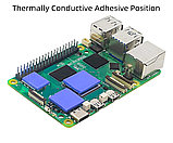Радіатор з вентилятором для Raspberry Pi 5 (чорний), фото 4