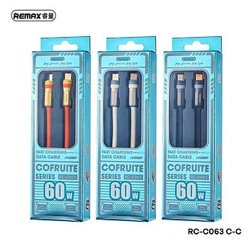 Кабель Remax RC-C063 Type-C-Type-C 60W