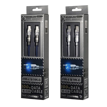 Кабель Remax RC-C130 Type-C-Type-C 100W