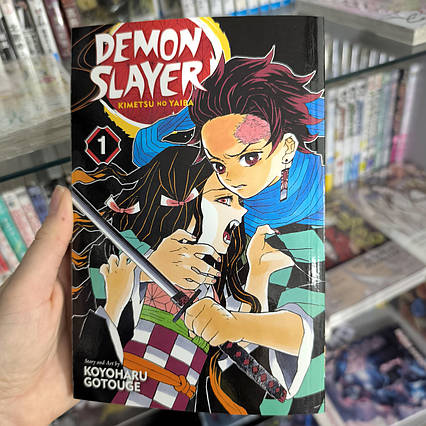 Manga Demon Slayer: Kimetsu no Yaiba Vol. 1 (English language) / манга Вбивця демонів