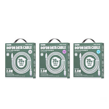 Кабель Remax RC-C123 Type-C- iPh 2m 20W