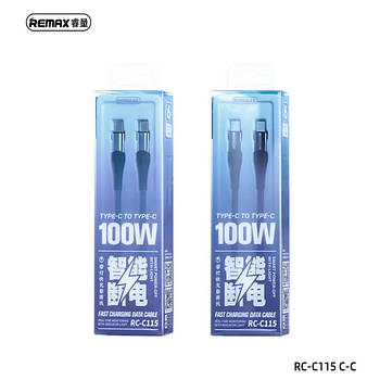 Кабель Remax RC-C115 Type-C-Type-C 100W