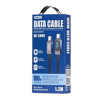 Кабель Remax RC-C069 Type-C-Type-C 100W