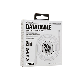 Кабель Remax RC-C183i Type-C- iPh (2m) 20W