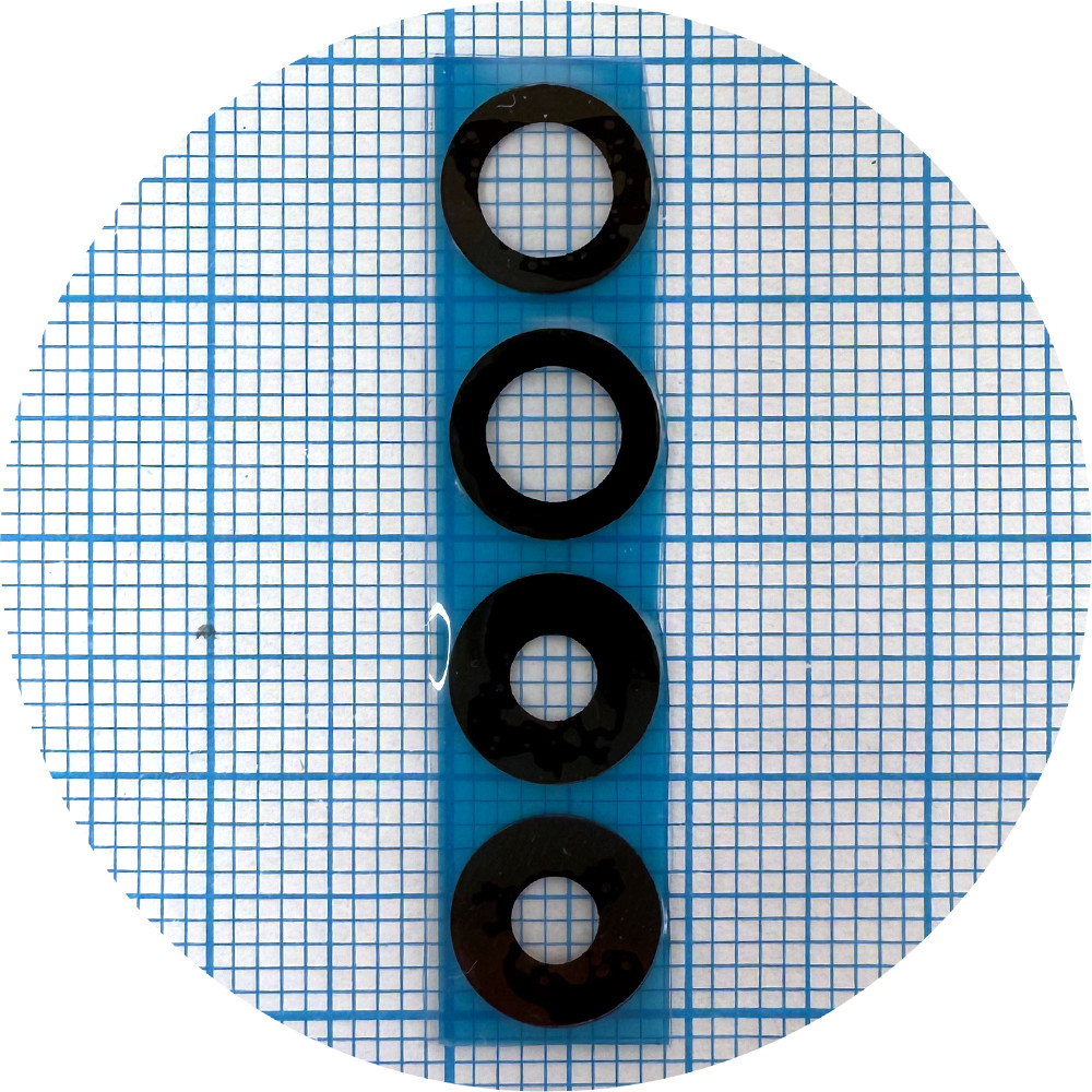 Скло камери Oppo A93, Reno 4 Lite, Reno 4F (чорне комплект 4 шт), фото 1