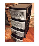 Комод пластиковий для школярів або студентський на 4 ящики, фото 2