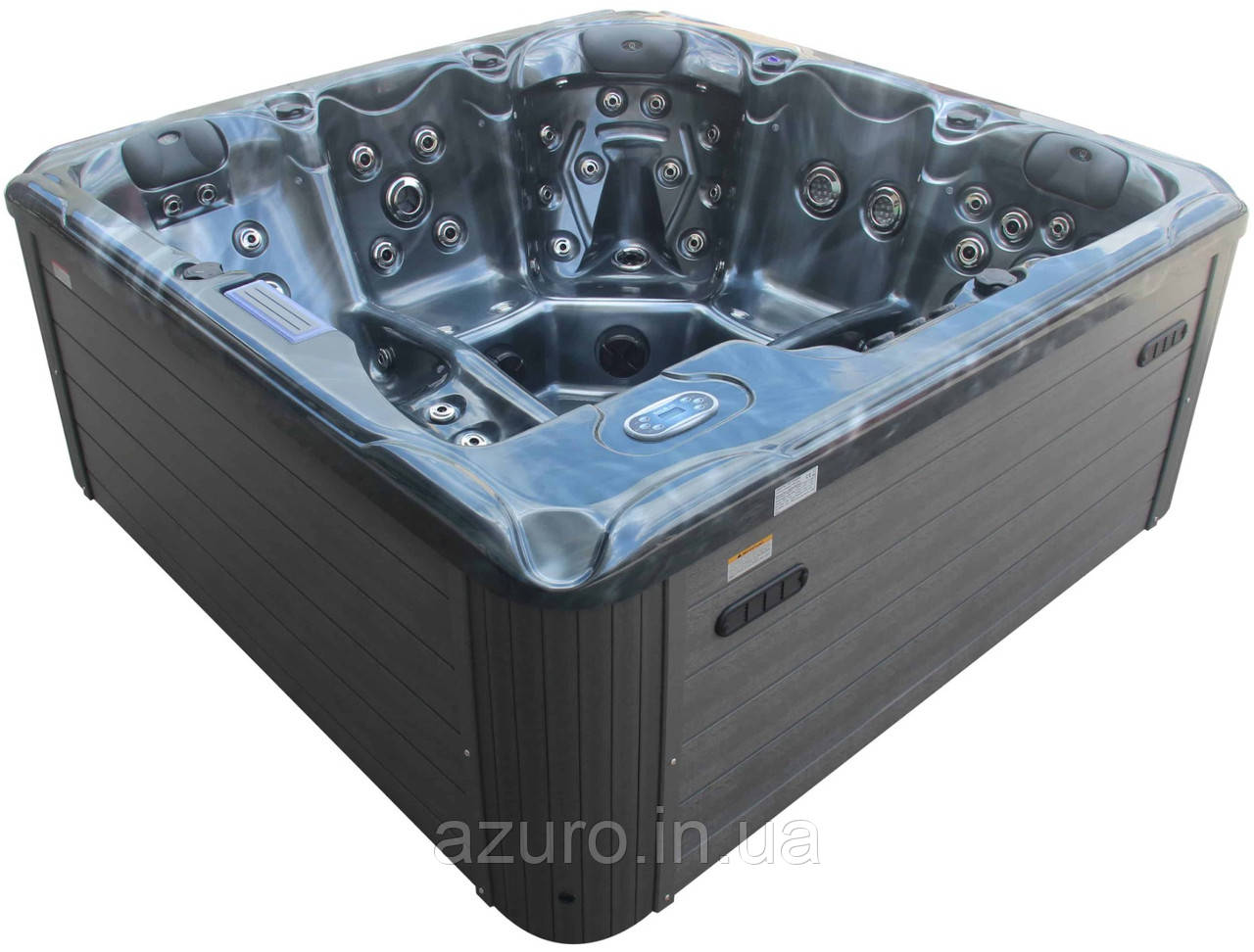 Гідромасажний басейн Aquajoy Santorini (220х220х95 см), Темний опал