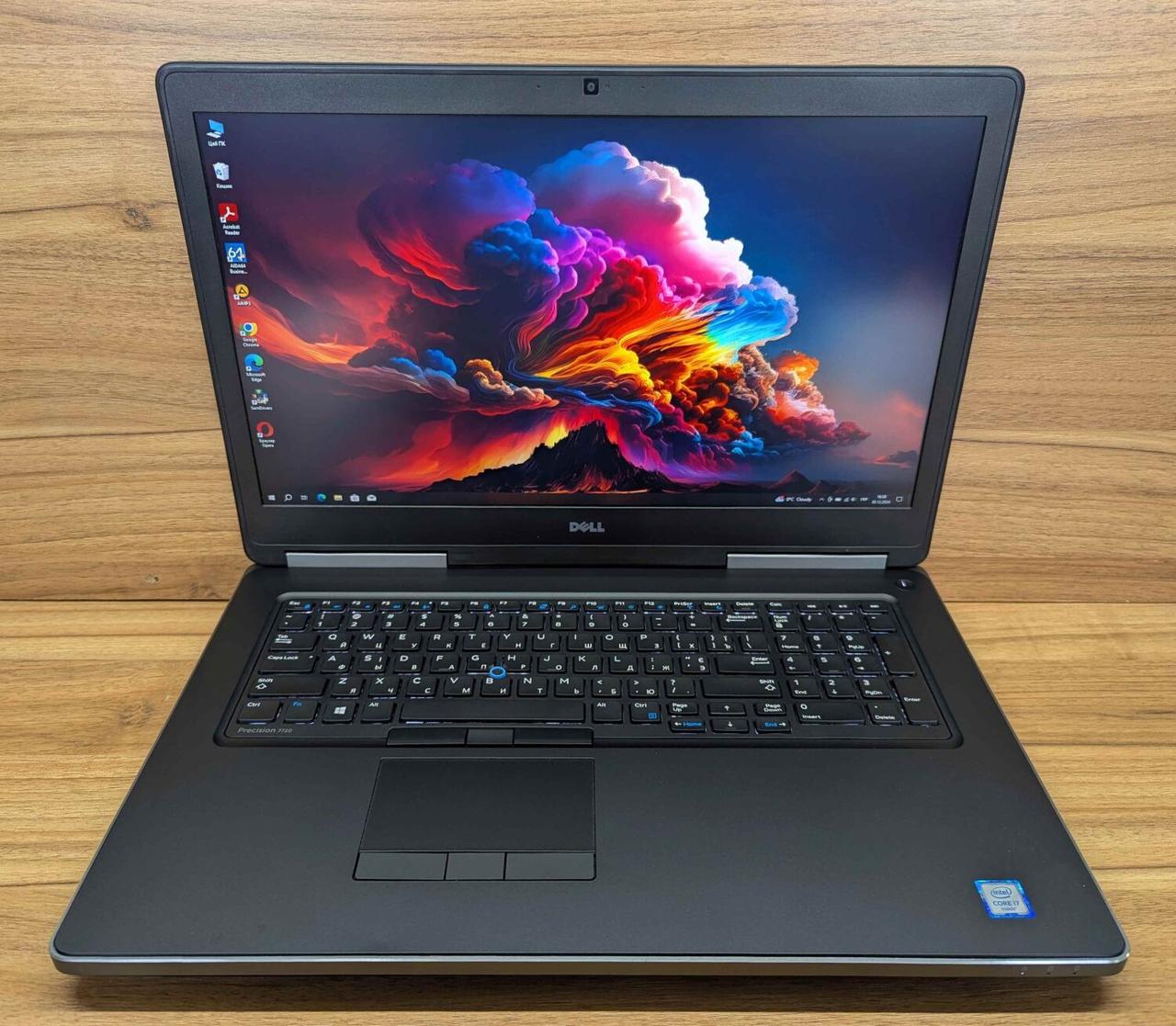 Б/в Ноутбук Dell Precision 7720 17.3" 1920x1080| Core i7-6820HQ| 32 GB RAM| 512 GB SSD| Quadro P3000 6GB