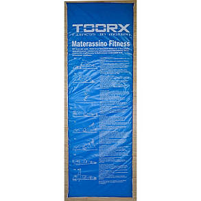 Килимок спортивний Toorx Padded Exercise 181 х 60 х 2,5 см з антиковзною поверхнею Blu/Rosso (MAT-GE), фото 3