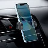 Автомобільний тримач Hoco H14 Pursue Pull Clip Black, фото 7