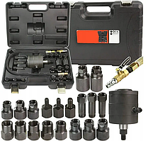 Пневматичний знімач форсунок + адаптери GEKO G02654