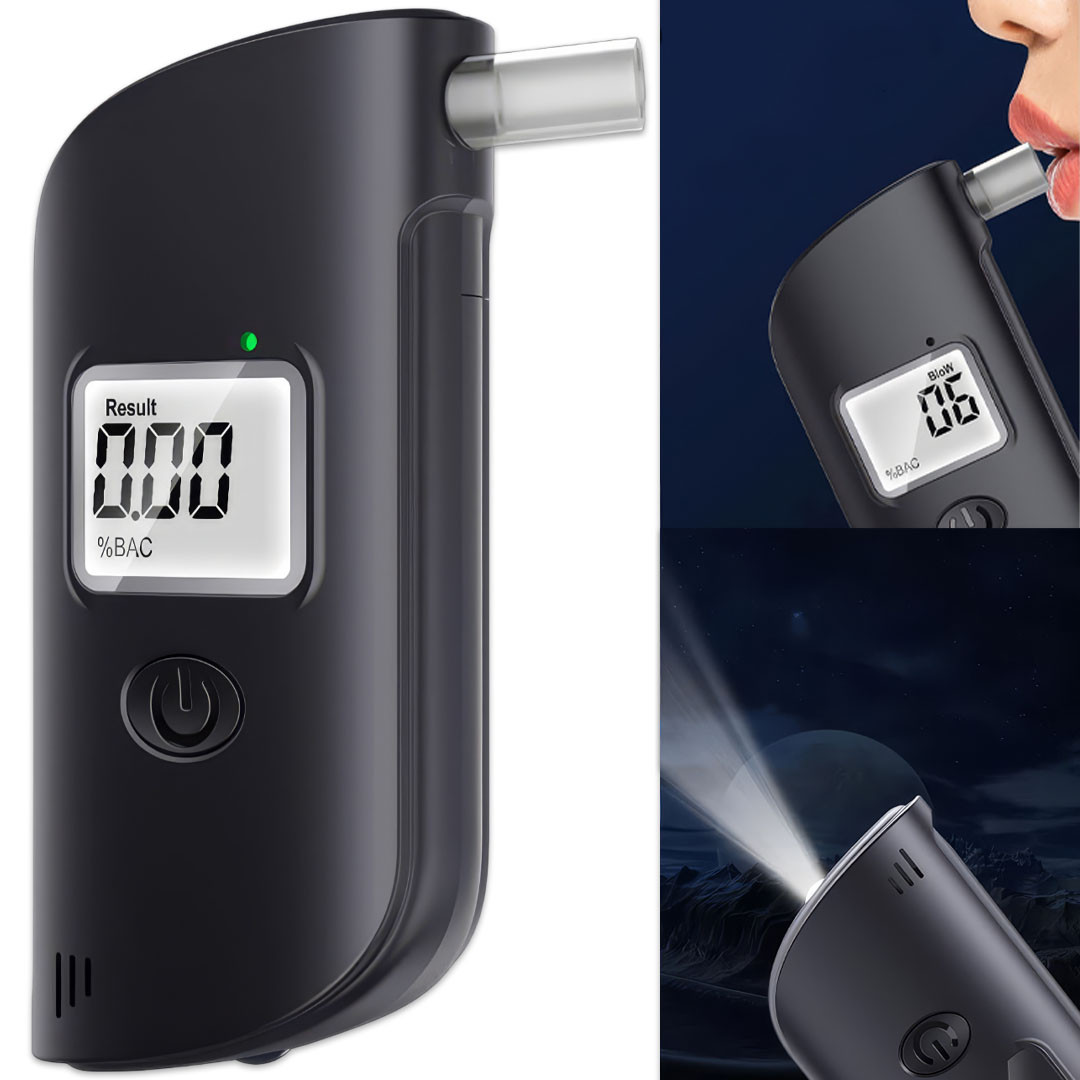 Алкотестер портативний з дисплеєм на батарейках Alcohol tester AND HA-170