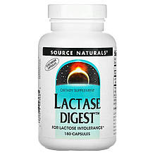 Лактаза (Lactase Digest), Source Naturals, 180 капсул