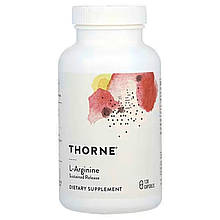 L-аргінін, -Arginine, Thorne, 120 капсул (500 мг на капсулу)