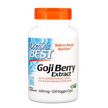 Екстракт Годжі, Goji Berry, Doctor's Best, 600 мг, 120 капсул