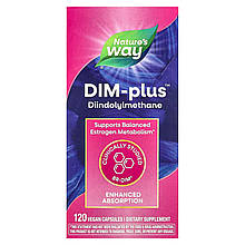 Метаболізм естрогенів, DIM-plus, Estrogen Metabolism, Nature's Way, 120 капсул