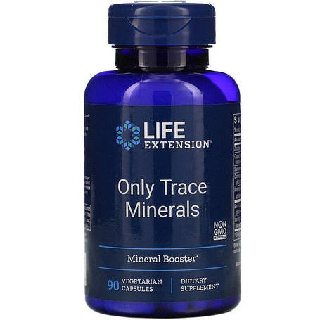 Мікроелементи, Minerals, Life Extension, 90 капсул, фото 1