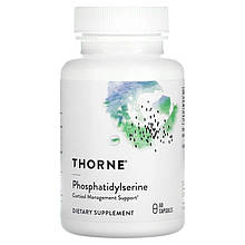 Фосфатидилсерин, Phosphatidylserine, Thorne, 60 капсул (100 мг на капсулу)