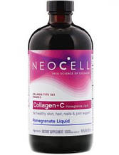 Колаген і гранат, Collagen + C Pomegranate, Neocell, рідкий, 473 мл