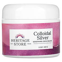 Мазь з колоїдним сріблом, Colloidal Silver Salve, Heritage Products, 60 г