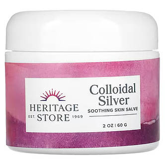 Мазь з колоїдним сріблом, Colloidal Silver Salve, Heritage Products, 60 г, фото 1