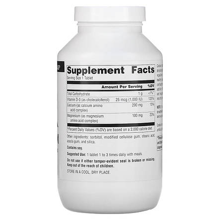 Кальцій і магній, Calcium & Magnesium, Source Naturals, 300 мг, 250 таблеток, фото 3