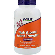 Харчові дріжджі, Nutritional Yeast, Now Foods, порошок, 284 г