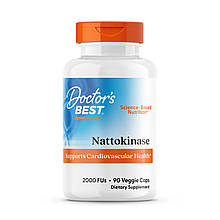 Наттокіназа, Nattokinase, Doctor's Best, 2.000 FUs, 90 капсул