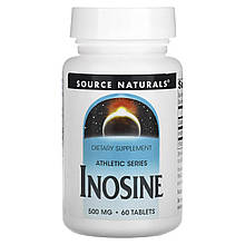 Інозин, Inosine, Source Naturals, 500 мг, 60 таблеток