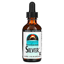 Колоїдне срібло ультра, Colloidal Silver, Source Naturals, 10 PPM, 59.14 мл.