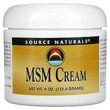 Крем з ліпосомами МСМ, MSM Cream, Source Naturals, 113,4 г
