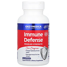Защита иммунитета, Immune Defense, Regular Strength, Enzymedica, с протеолитическими ферментами, 120 капсул